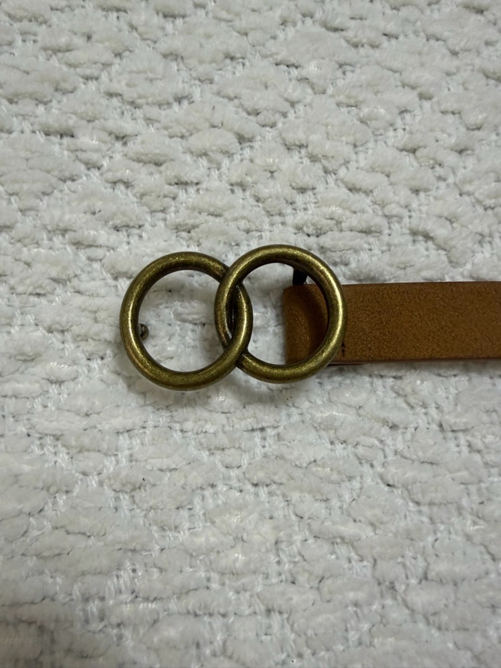 Aeropostale Faux Leather Double O-Ring Belt Women’s Size M/L - Picture 10 of 10